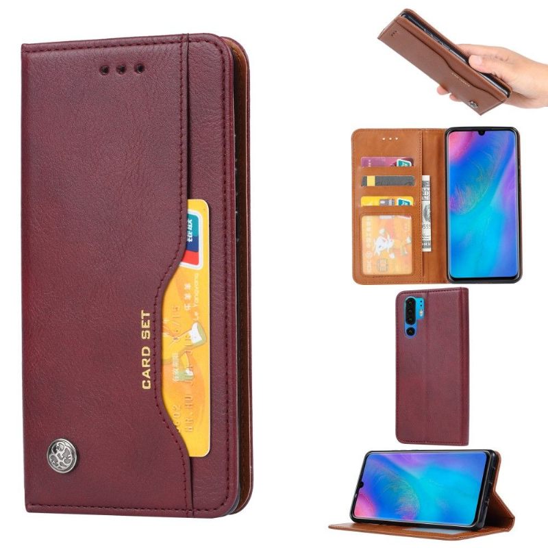 Cover voor Huawei P30 Pro Leer Met Standaard