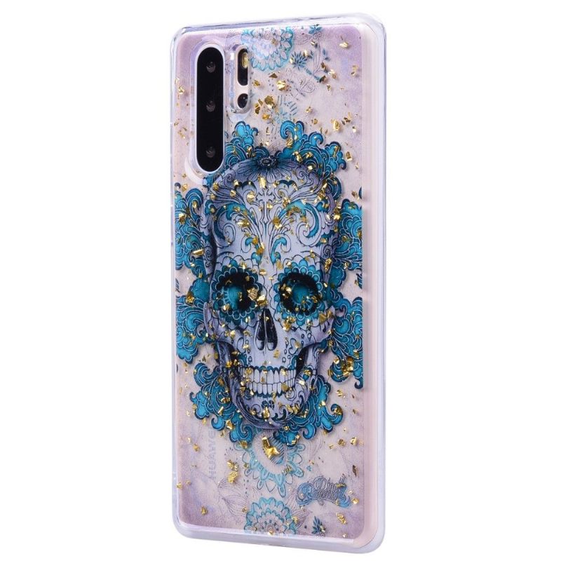 Hoesje voor Huawei P30 Pro Bloemenschedel