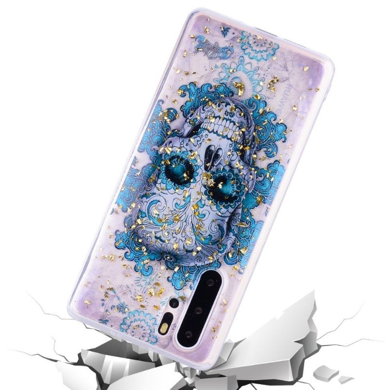 Hoesje voor Huawei P30 Pro Bloemenschedel