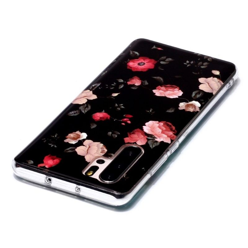 Hoesje voor Huawei P30 Pro Lichtgevende Bloemen