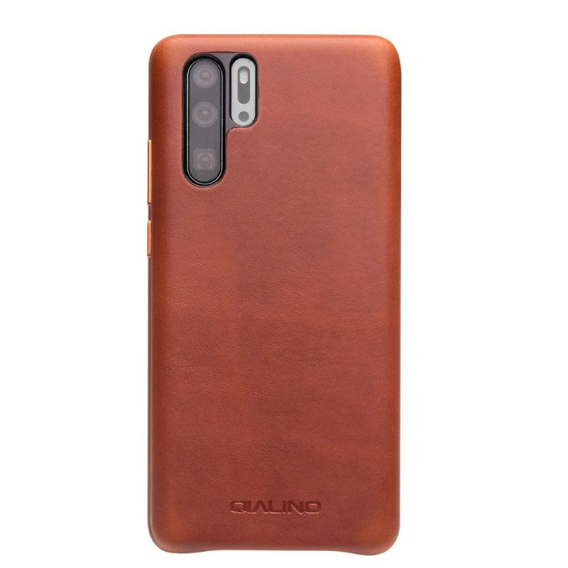 Hoesje voor Huawei P30 Pro Qialino Premium Leder - Bruin