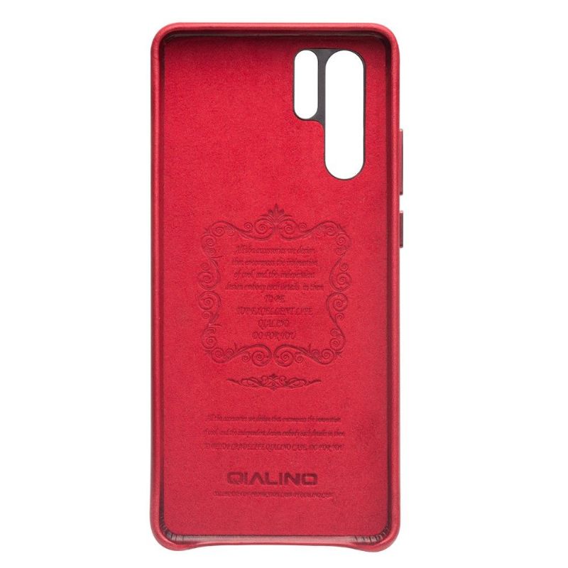 Hoesje voor Huawei P30 Pro Qialino Premium Leder - Rood