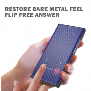 Telefoonhoesje voor Huawei P30 Pro Folio-hoesje Koolstofvezel