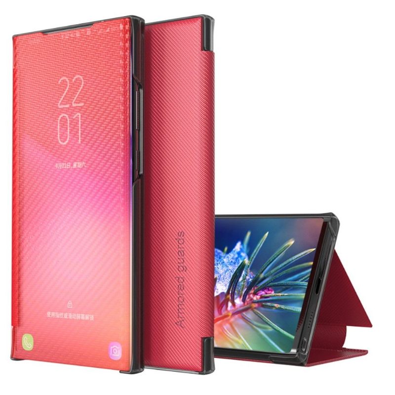 Telefoonhoesje voor Huawei P30 Pro Folio-hoesje Koolstofvezel