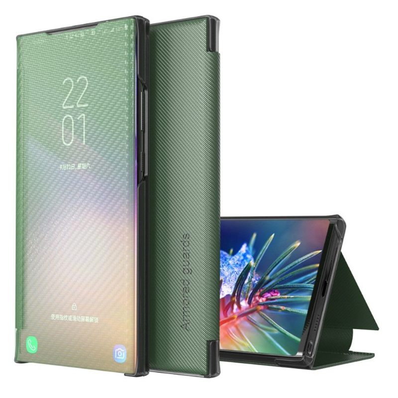 Telefoonhoesje voor Huawei P30 Pro Folio-hoesje Koolstofvezel