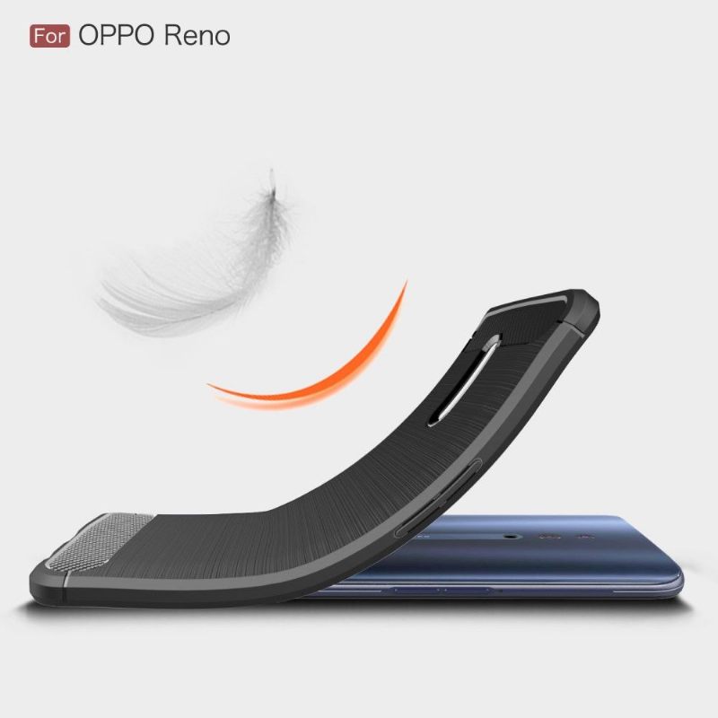 Hoesje voor Oppo Reno Koolborstel Gel