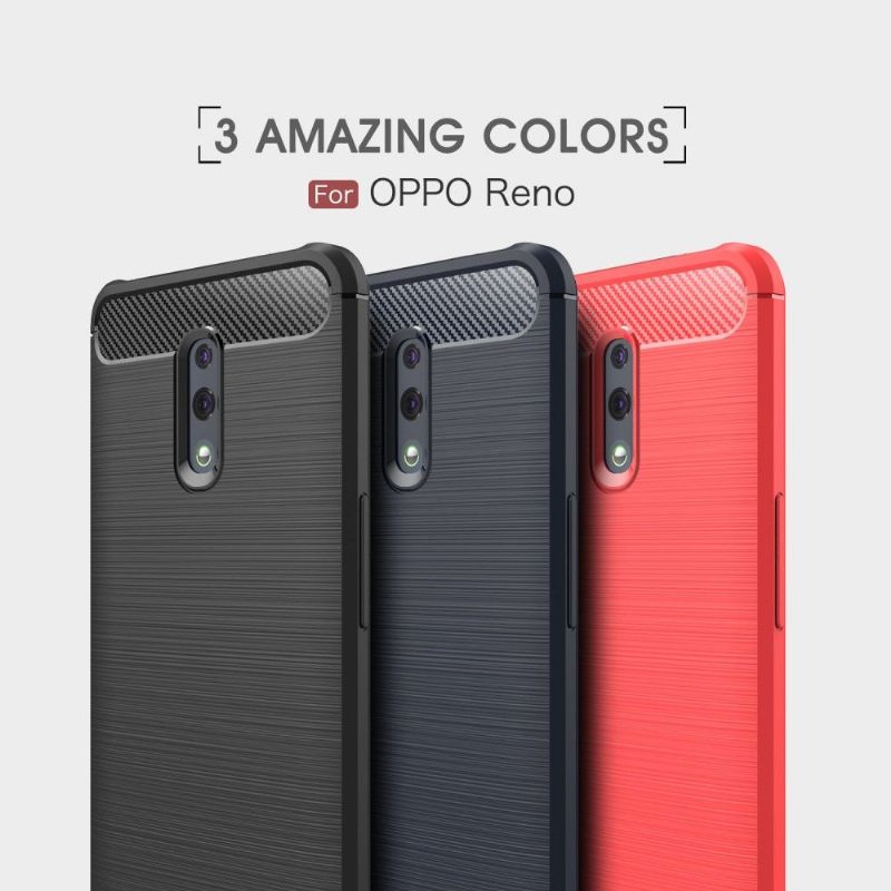 Hoesje voor Oppo Reno Koolborstel Gel