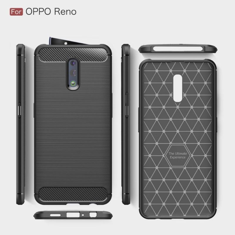 Hoesje voor Oppo Reno Koolborstel Gel