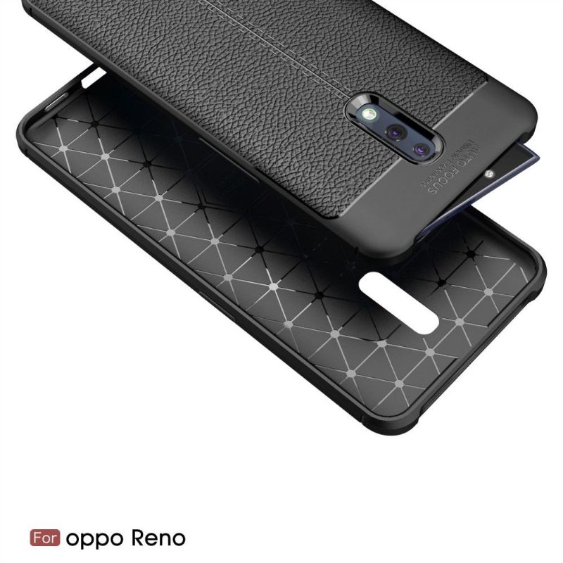 Telefoonhoesje voor Oppo Reno Bescherming Afwerkingsgel Van Kunstleer