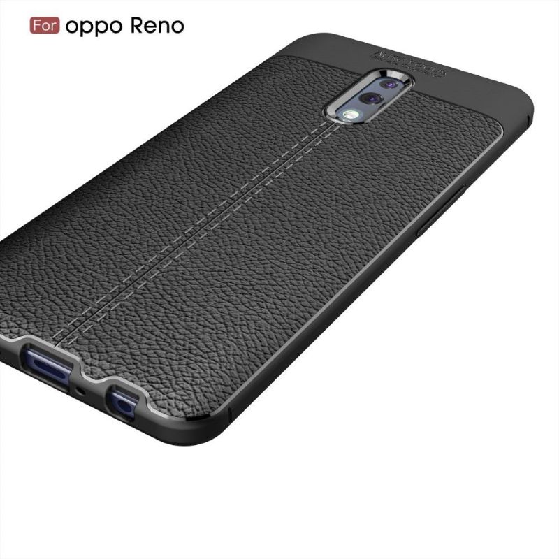 Telefoonhoesje voor Oppo Reno Bescherming Afwerkingsgel Van Kunstleer