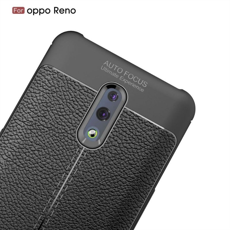 Telefoonhoesje voor Oppo Reno Bescherming Afwerkingsgel Van Kunstleer