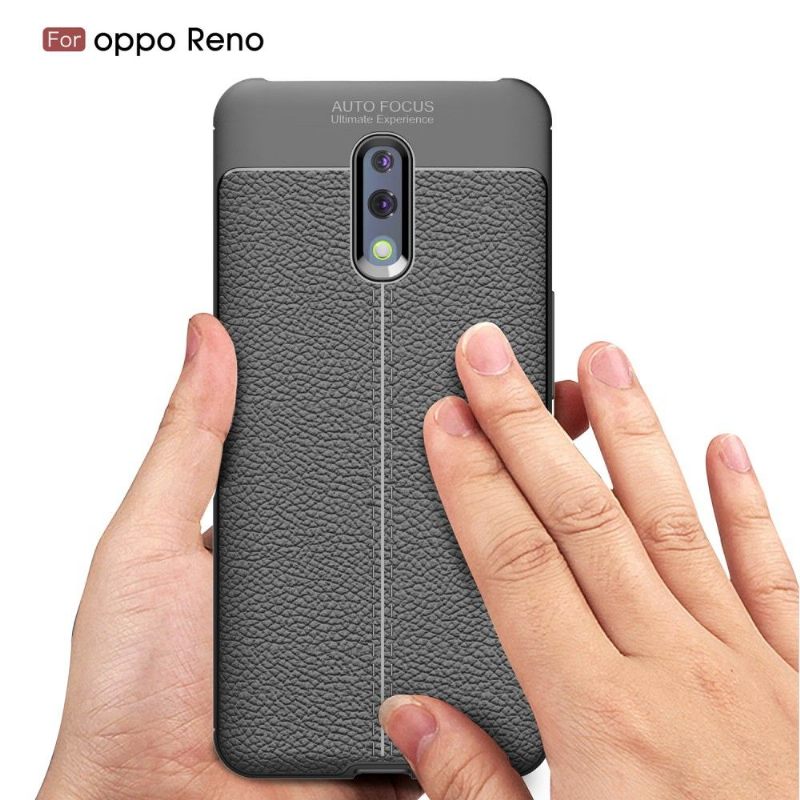 Telefoonhoesje voor Oppo Reno Bescherming Afwerkingsgel Van Kunstleer