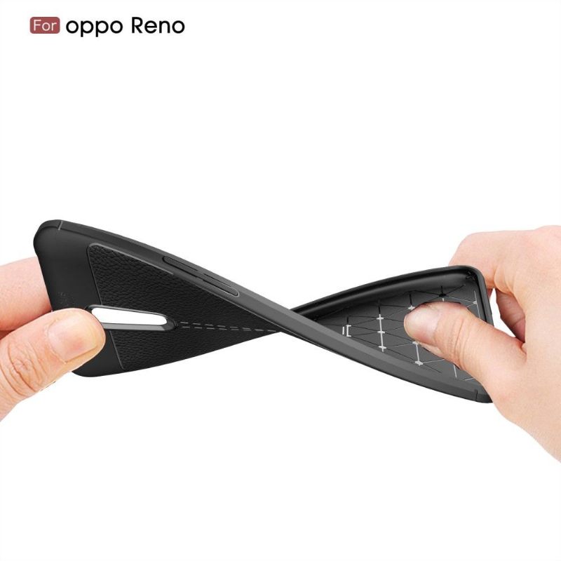 Telefoonhoesje voor Oppo Reno Bescherming Afwerkingsgel Van Kunstleer