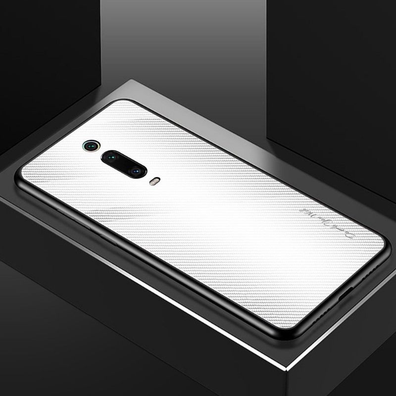 Hoesje voor Xiaomi Mi 9T / Mi 9T Pro Carbon Glas Achterkant