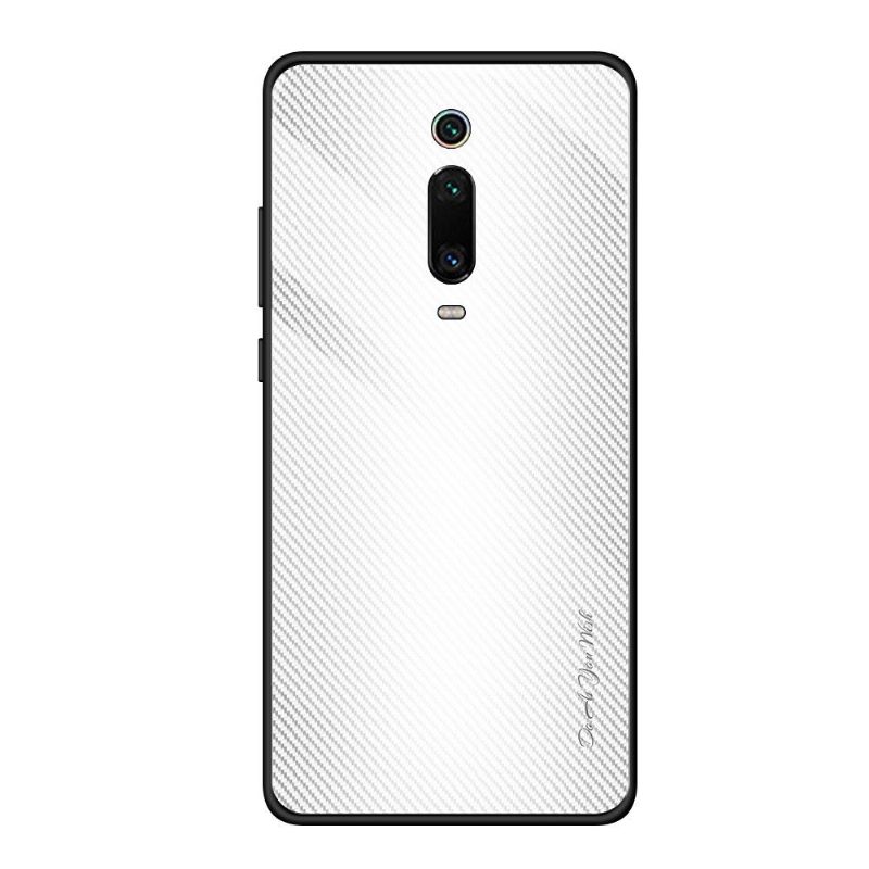 Hoesje voor Xiaomi Mi 9T / Mi 9T Pro Carbon Glas Achterkant