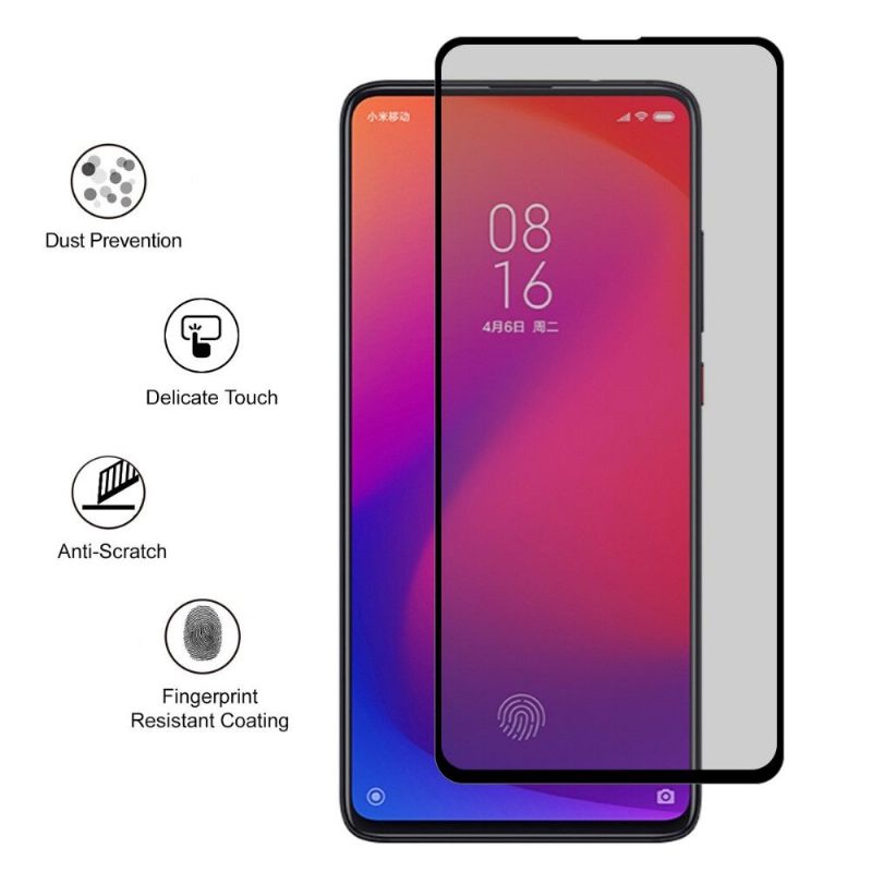 Xiaomi Mi 9T / Mi 9T Pro - Screenprotector Van Gehard Glas En Privacyfilter