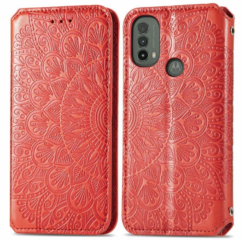 Folio-hoesje voor Motorola Moto E20 / E30 / E40 Flip Chic Mandala