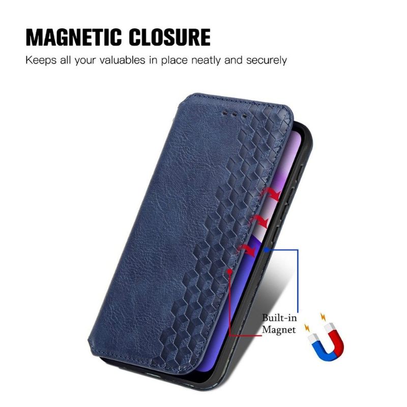 Folio-hoesje voor Motorola Moto E20 / E30 / E40 Kub Design-kaarthouder