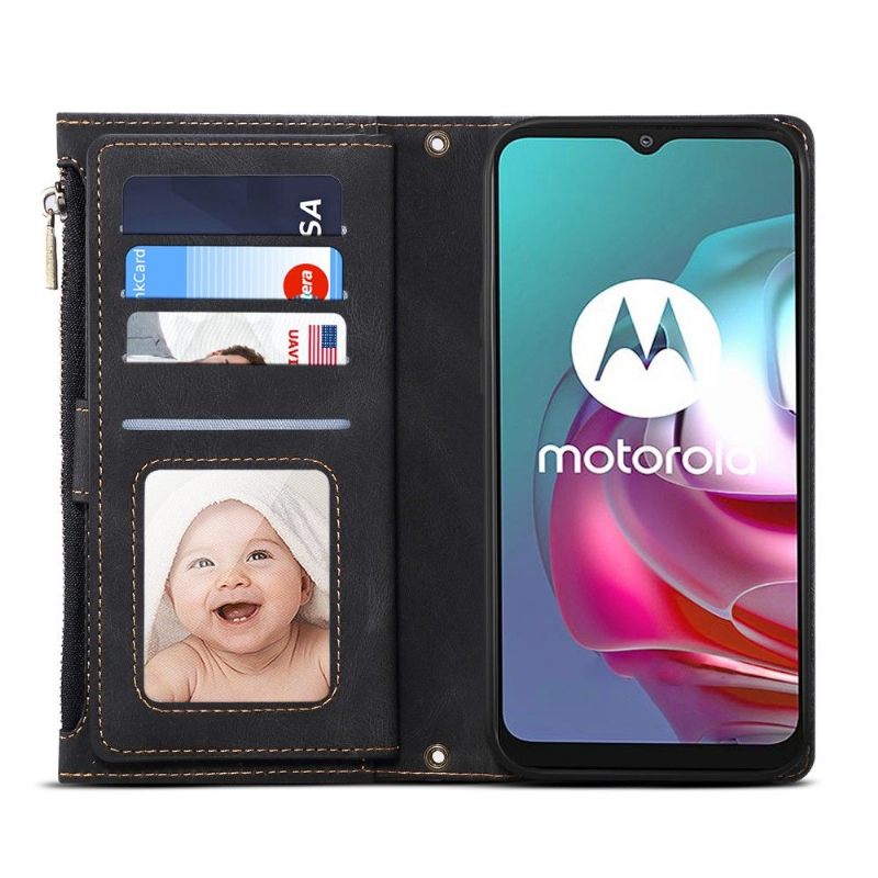 Folio-hoesje voor Motorola Moto E20 / E30 / E40 Portemonnee Leren Irene