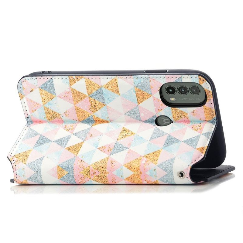 Folio-hoesje voor Motorola Moto E20 / E30 / E40 Scandinavische Stijl