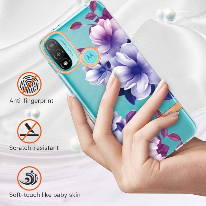 Hoesje voor Motorola Moto E20 / E30 / E40 Begonia Bloem