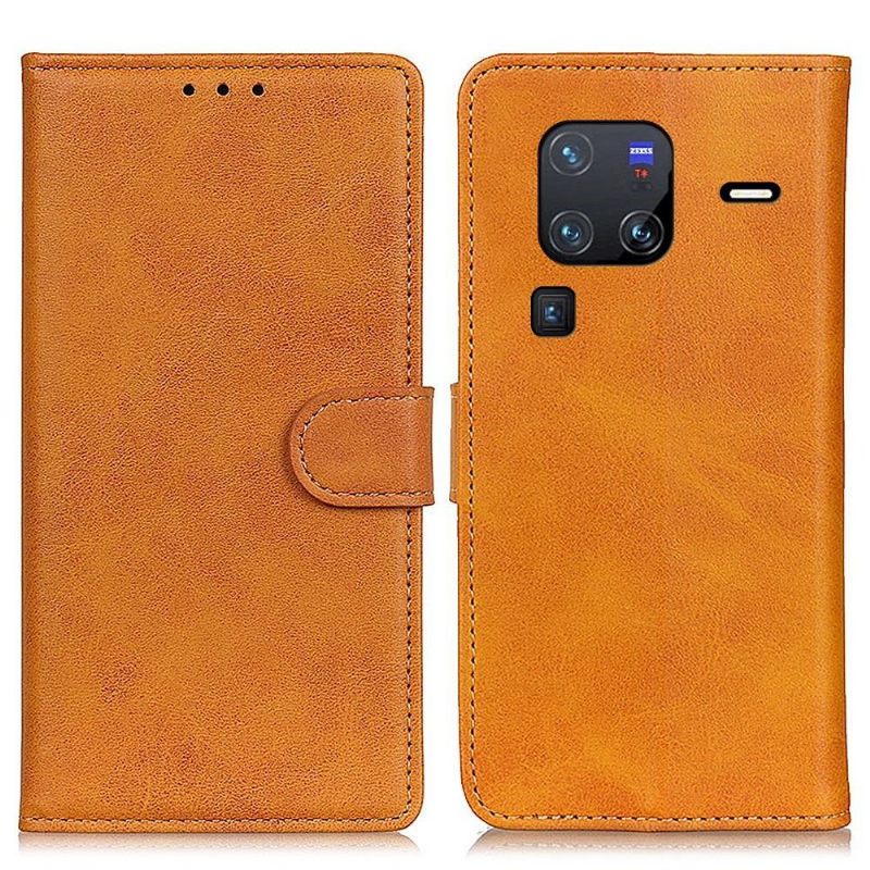 Folio-hoesje voor Vivo X80 Pro Marius Mat Leereffect