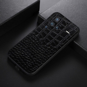 Telefoonhoesje voor Vivo X80 Pro Bescherming Colette Leer Met Krokodilleneffect