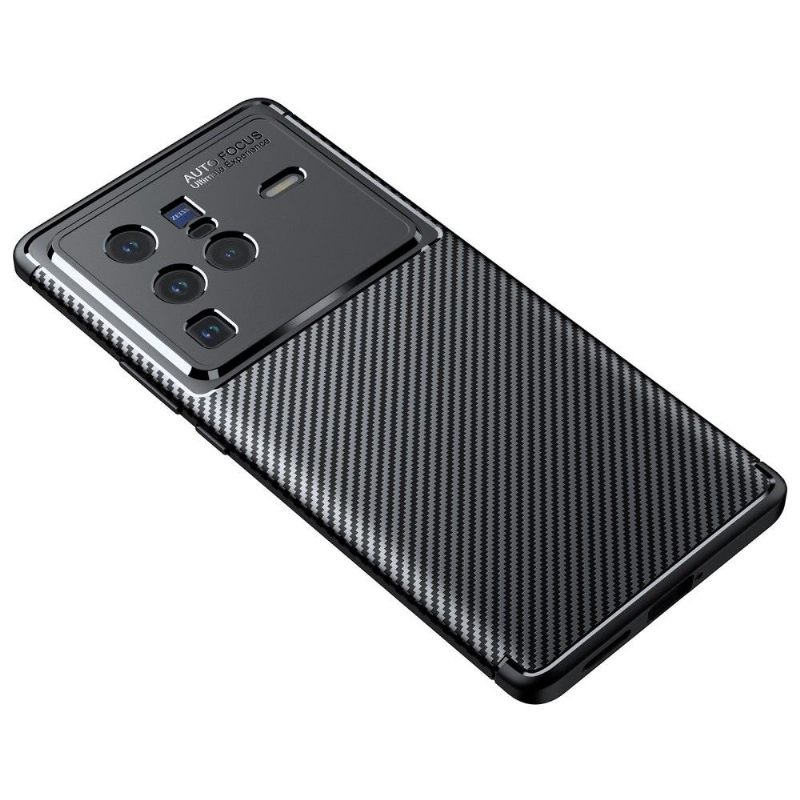 Telefoonhoesje voor Vivo X80 Pro Koolstofvezelstijl