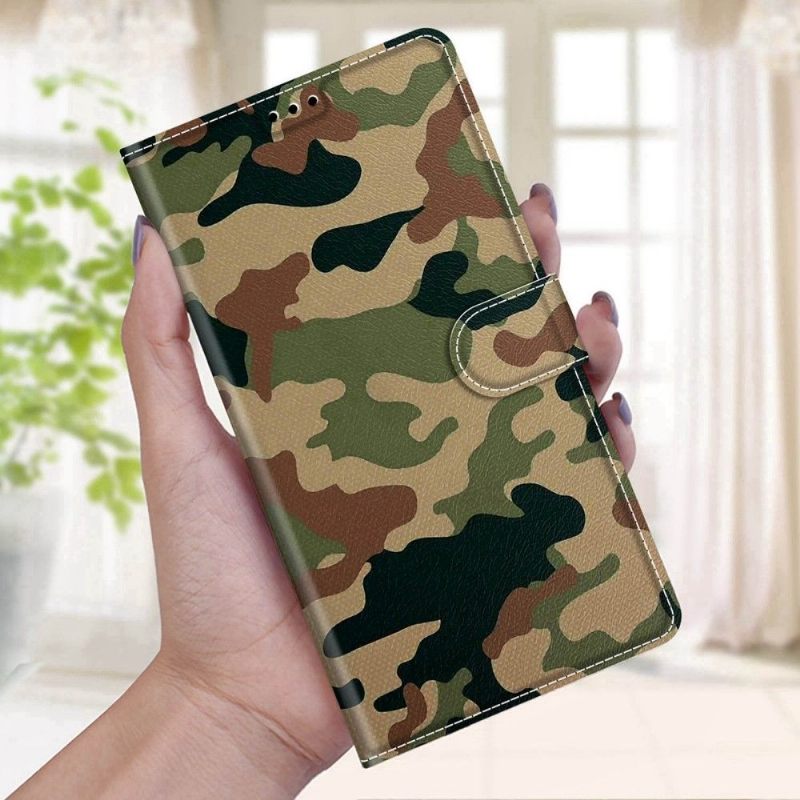 Folio-hoesje voor Samsung Galaxy A03s Camouflage