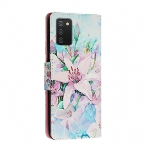 Folio-hoesje voor Samsung Galaxy A03s Leliebloem