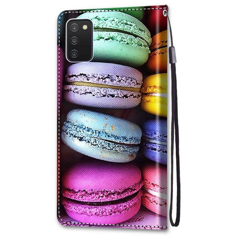 Folio-hoesje voor Samsung Galaxy A03s Macarons