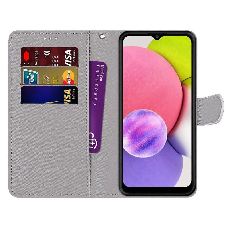 Folio-hoesje voor Samsung Galaxy A03s Macarons