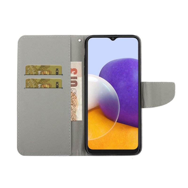 Folio-hoesje voor Samsung Galaxy A22 4G Aquarel Dromenvanger