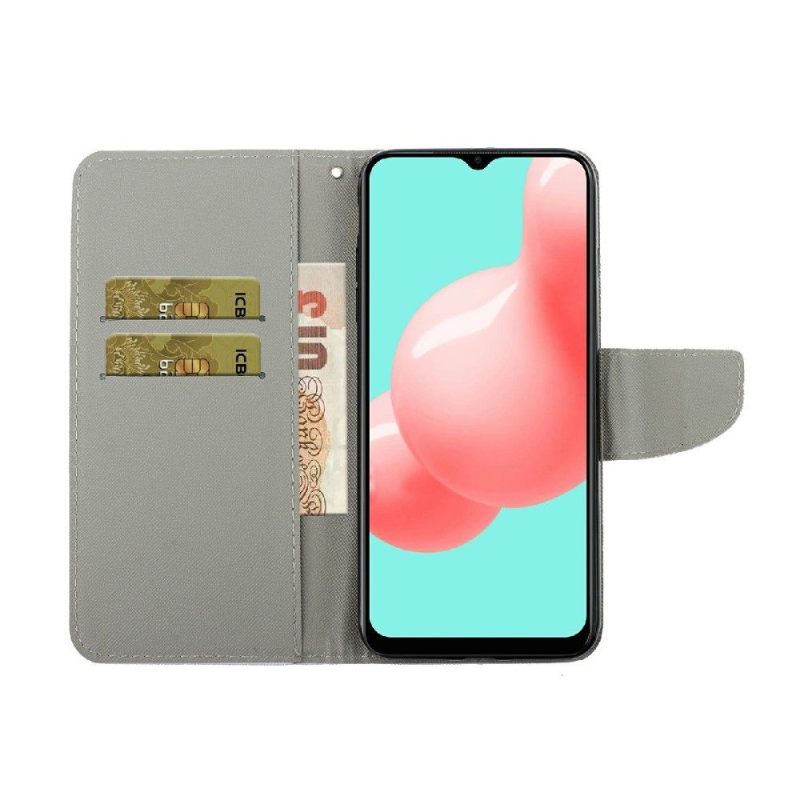 Folio-hoesje voor Samsung Galaxy A22 4G Chique Geometrie