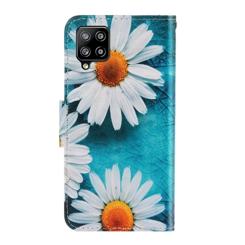 Folio-hoesje voor Samsung Galaxy A22 4G Daisy