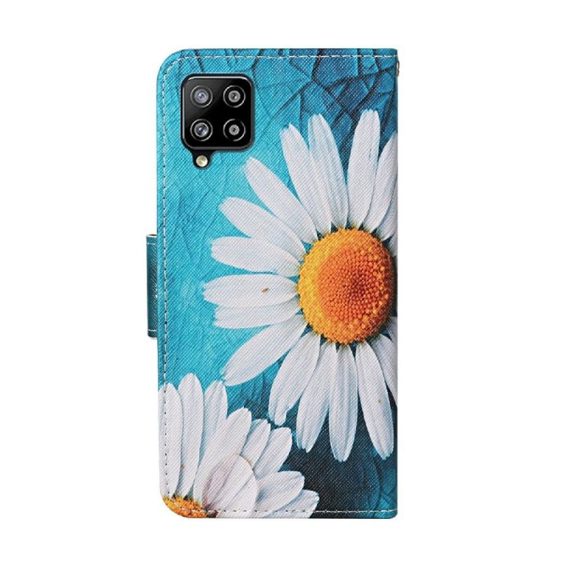 Folio-hoesje voor Samsung Galaxy A22 4G Daisy