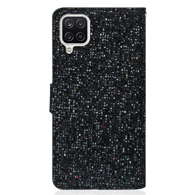 Folio-hoesje voor Samsung Galaxy A22 4G Glitterkaarthouder