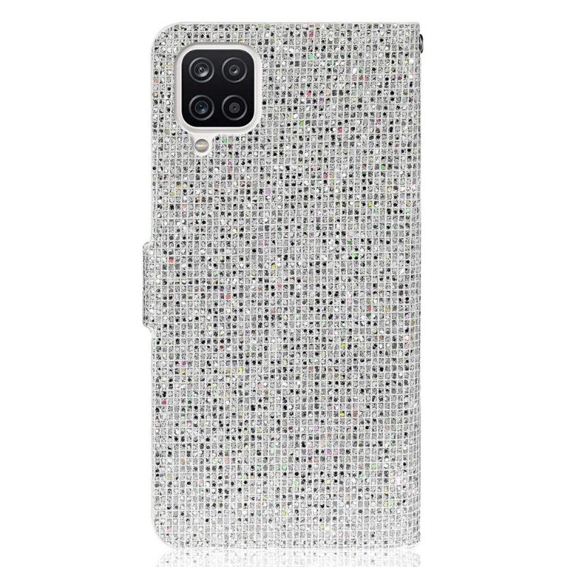 Folio-hoesje voor Samsung Galaxy A22 4G Glitterkaarthouder