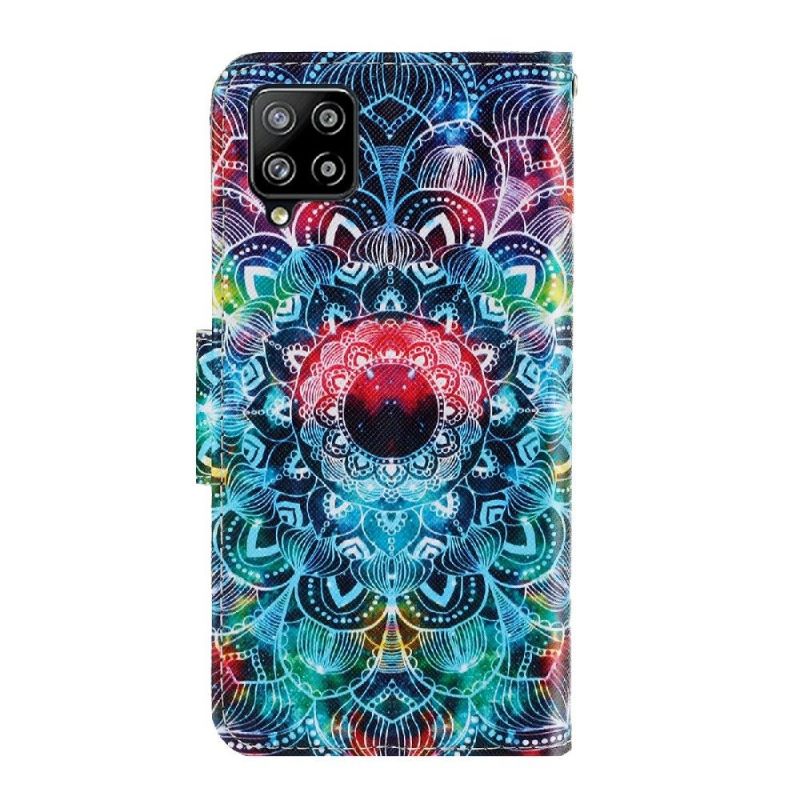 Folio-hoesje voor Samsung Galaxy A22 4G Kleurrijke Mandala