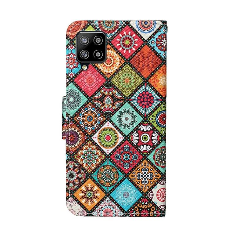 Folio-hoesje voor Samsung Galaxy A22 4G Mandala Caleidoscoop