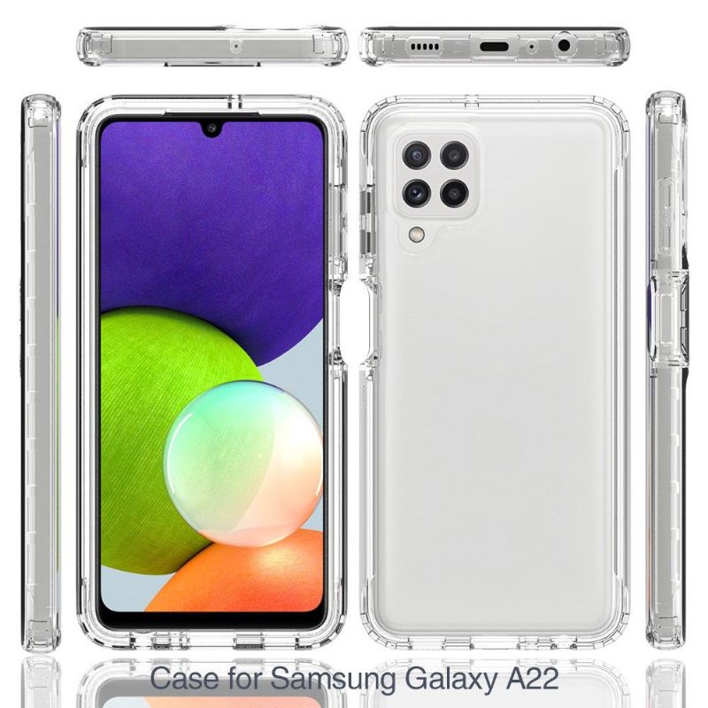 Hoesje voor Samsung Galaxy A22 4G Doorzichtige Bumperbumper