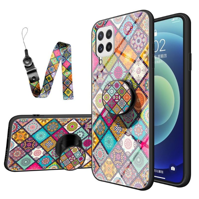 Hoesje voor Samsung Galaxy A22 4G Mandala-caleidoscoop Met Standaard