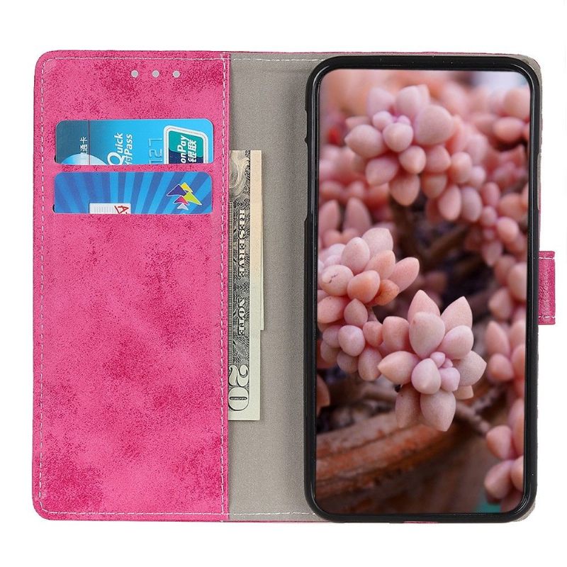 Leren Hoesje voor Samsung Galaxy A22 4G Bescherming Cyrius Kunstleer Vintage