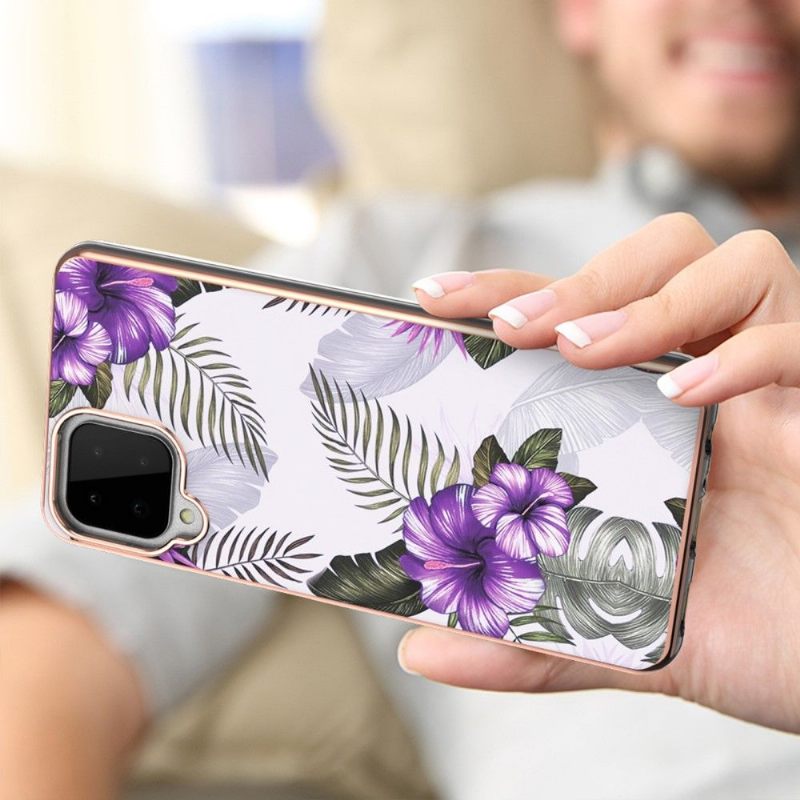 Telefoonhoesje voor Samsung Galaxy A22 4G Bescherming Exotische Bloemen