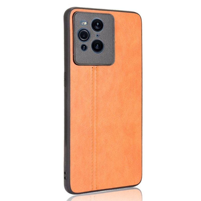 Hoesje voor Oppo Find X3 Pro Leereffect