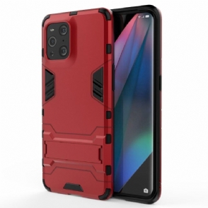 Telefoonhoesje voor Oppo Find X3 Pro Bescherming Cool Guard Met Geïntegreerde Stand