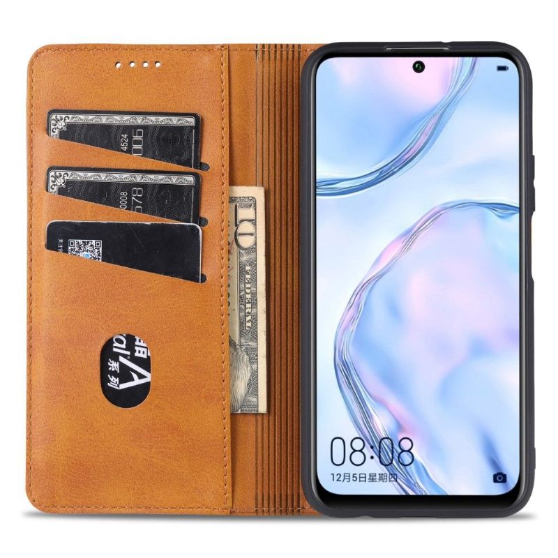 Cover voor Huawei P Smart 2021 Portemonnee Leren Azns Kunstleer