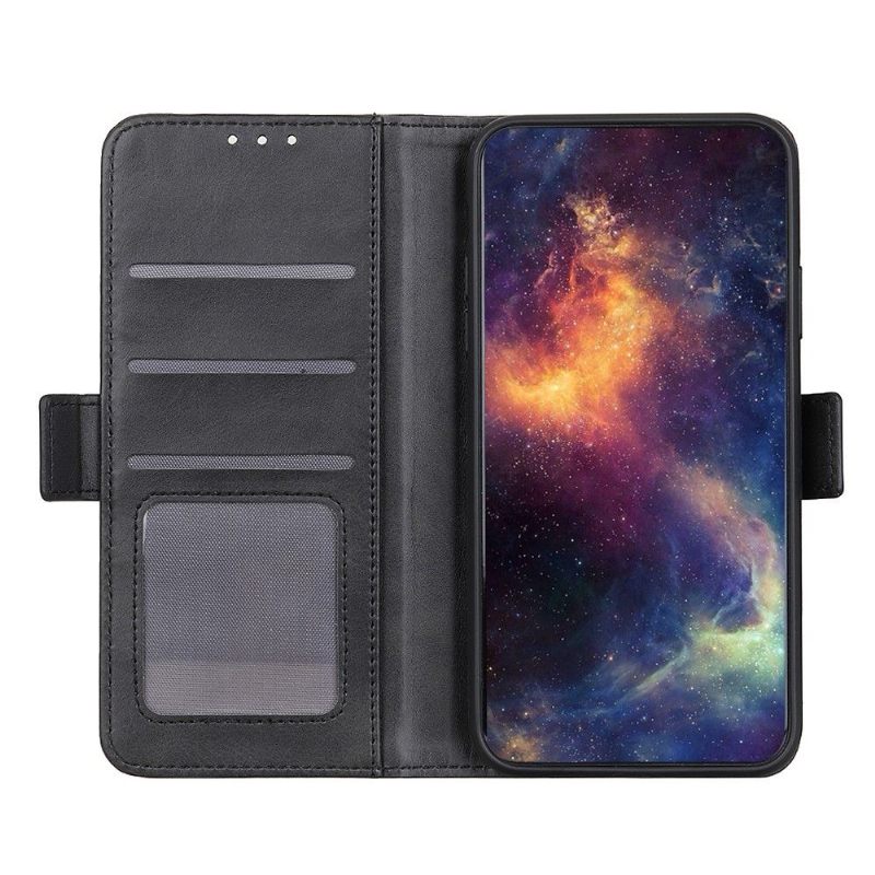 Cover voor Huawei P Smart 2021 Portemonnee Mat Faux Lederen Cover