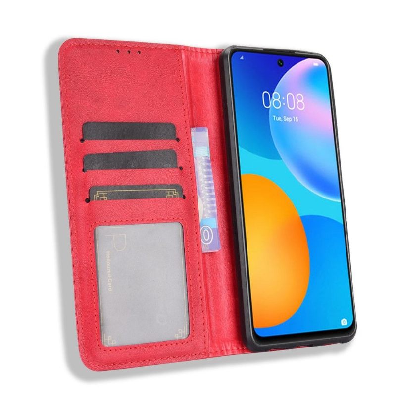 Flip Case voor Huawei P Smart 2021 Leer In Cirénius-stijl