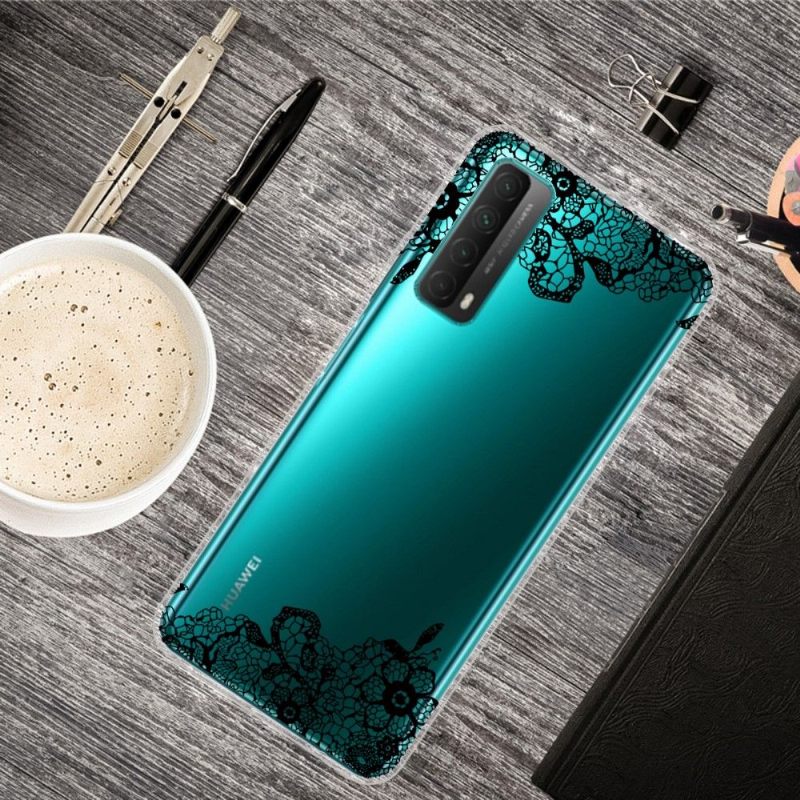 Hoesje voor Huawei P Smart 2021 Bloemenkant